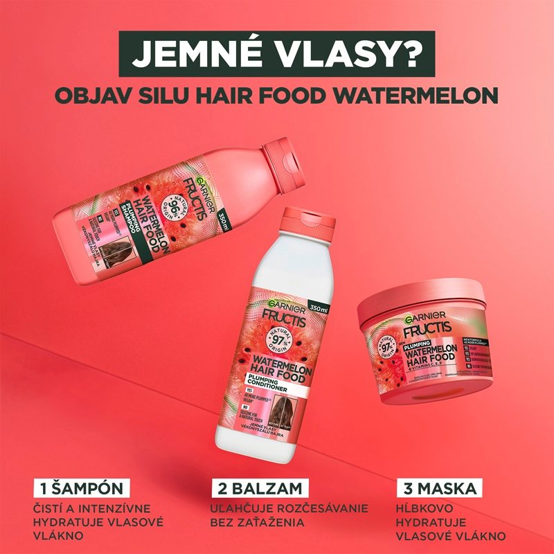 Fructis Hair Food Watermelon šampón - 5